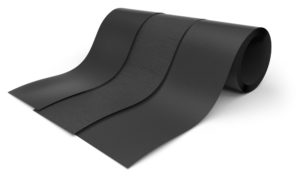 Rubber sheeting roll